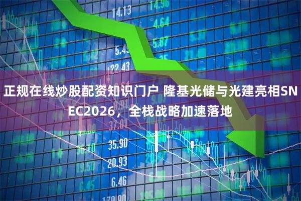 正规在线炒股配资知识门户 隆基光储与光建亮相SNEC2026，全栈战略加速落地